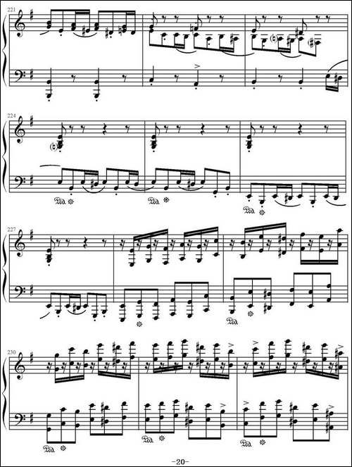 E大调回旋随想曲-门德尔松Op.14-钢琴谱