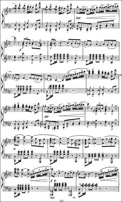 Carmen for Solo Piano-卡门全剧钢琴独奏版-No.14-钢琴谱
