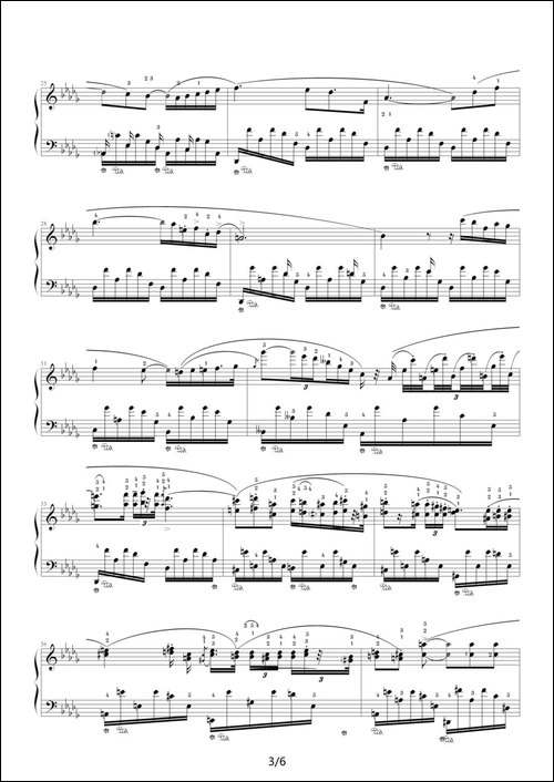 降D大调夜曲，Op.27,No.2-肖邦第8号夜曲-钢琴谱