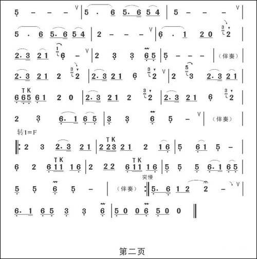 丢丢铜-葫芦丝谱