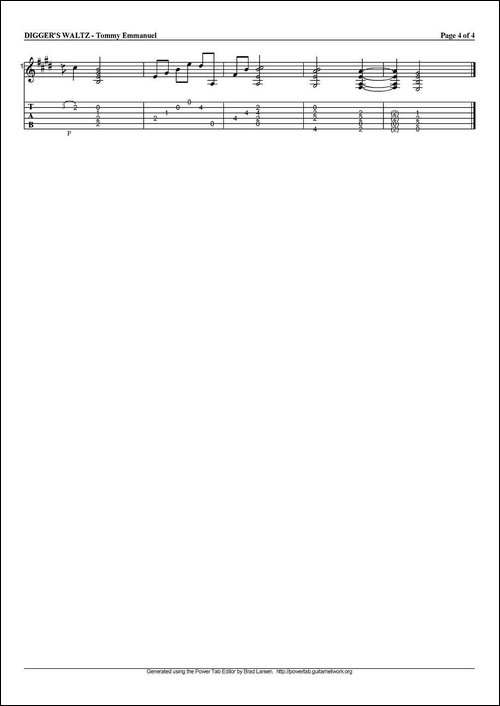 tommy-emmanuel：diggers-waltz-指弹吉他-吉他谱