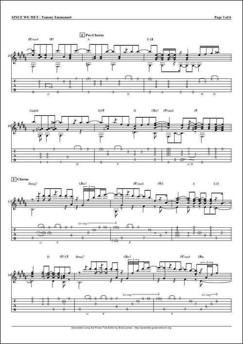 tommy-emmanuel：since-we-met-指弹吉它-吉他谱