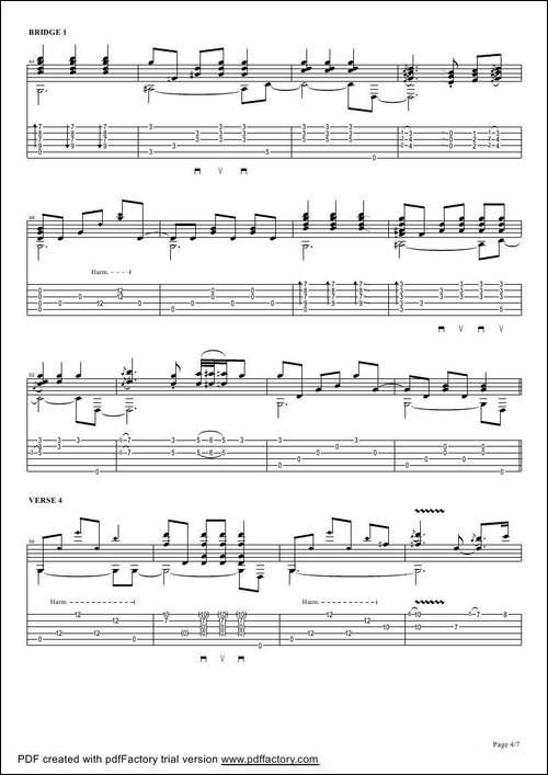 tommy-emmanuel：smokey-mountain-lullaby-指弹吉它-吉他谱