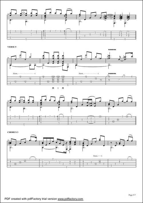 tommy-emmanuel：smokey-mountain-lullaby-指弹吉它-吉他谱