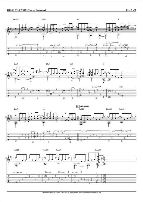 tommy-emmanuel：those-who-wait-指弹吉它-吉他谱