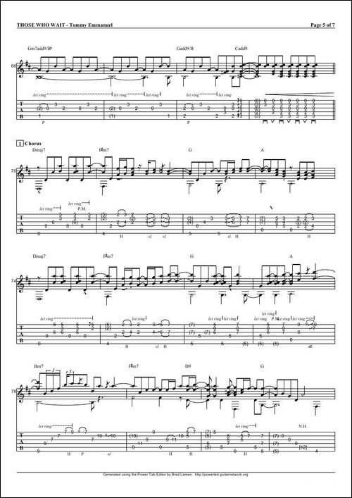 tommy-emmanuel：those-who-wait-指弹吉它-吉他谱