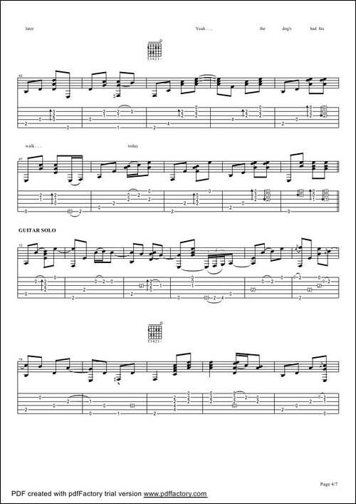 tommy-emmanuel：together-alone-指弹吉它-吉他谱