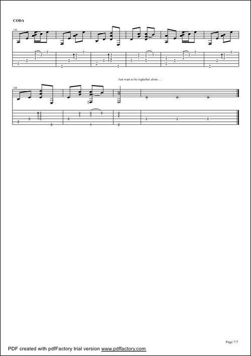 tommy-emmanuel：together-alone-指弹吉它-吉他谱