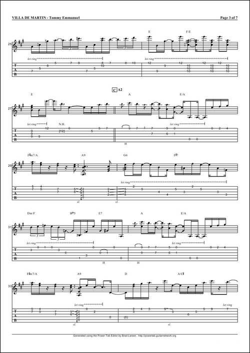 tommy-emmanuel：villa-de-martin-指弹吉它-吉他谱