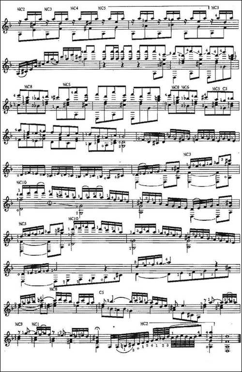 Serenata-Morisca-古典吉他-吉他谱