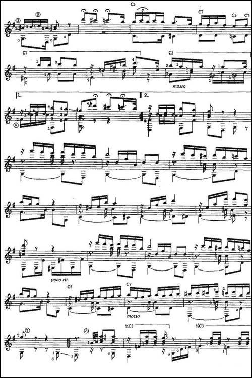 Tango-No.2-古典吉他-吉他谱