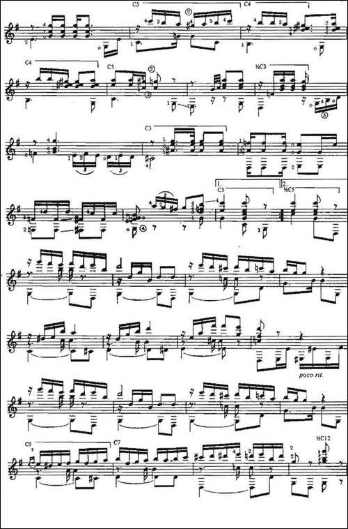 Tango-No.2-古典吉他-吉他谱