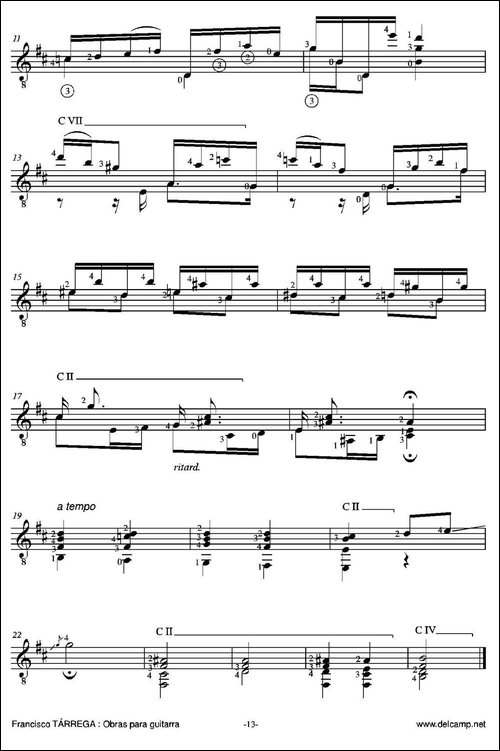 PRELUDIO-NUMERO-6-古典吉他-吉他谱