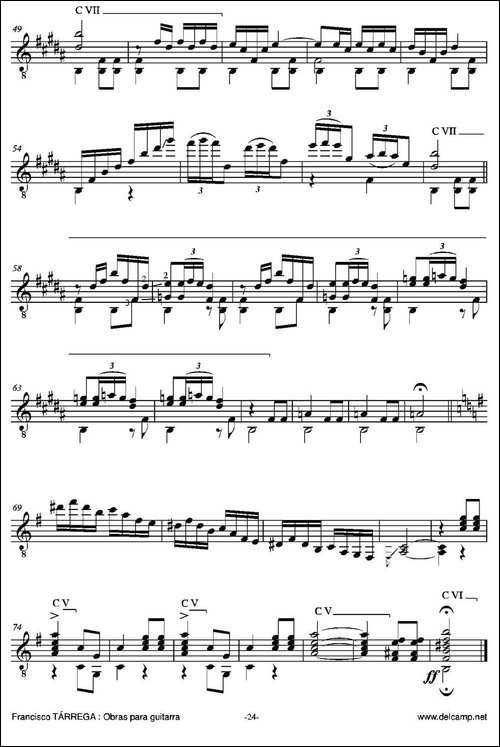 DANZA-MORA-古典吉他-吉他谱