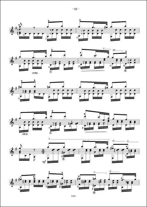 索尔·克斯特26首练习曲之21——26-吉他谱