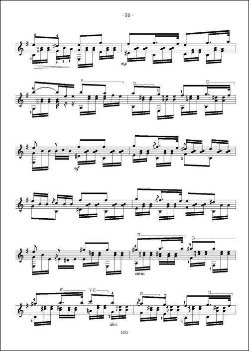 索尔·克斯特26首练习曲之21——26-吉他谱