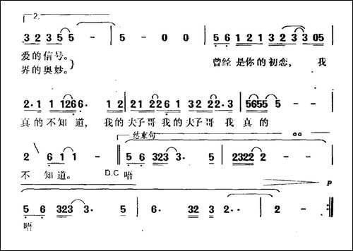 我真的不知道-民歌