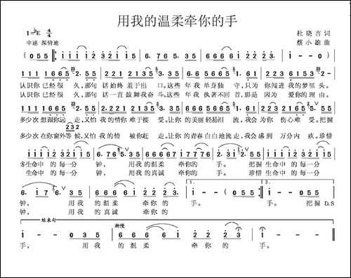 用我的温柔牵你的手
