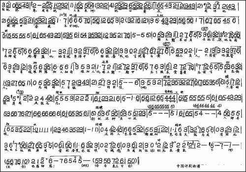 对神灵不由我血泪滚滚-《情探》选段-评剧唱谱