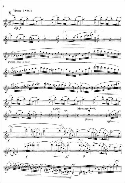 Pequena-Czarda-小查尔达什-萨克斯谱