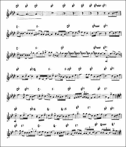 童话-第二次中音萨克斯、爵士乐版-吉他谱