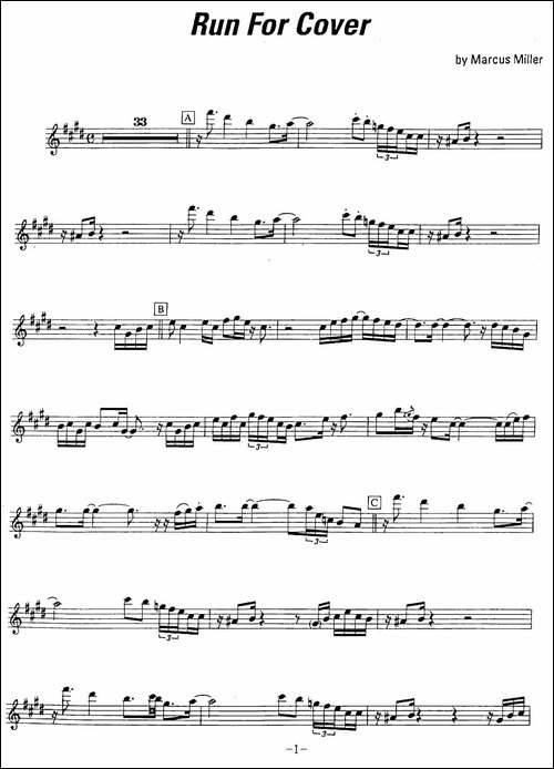 Run-for-cover-萨克斯谱