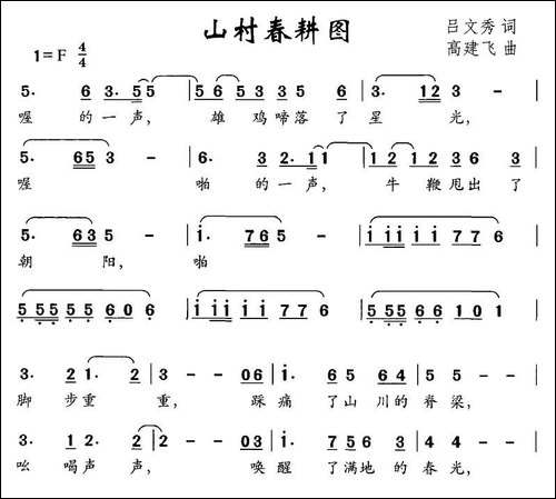山村春耕图