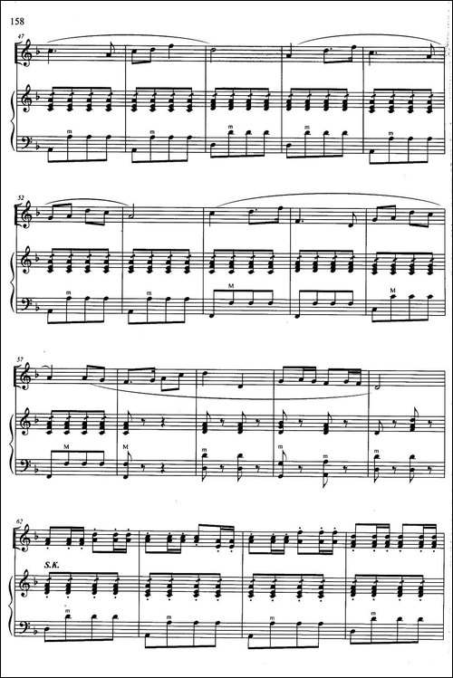赛马-二重奏-手风琴谱