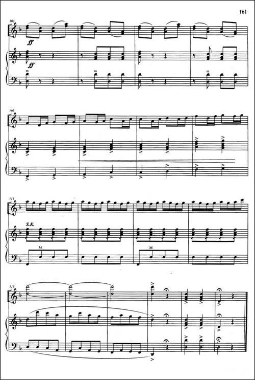 赛马-二重奏-手风琴谱