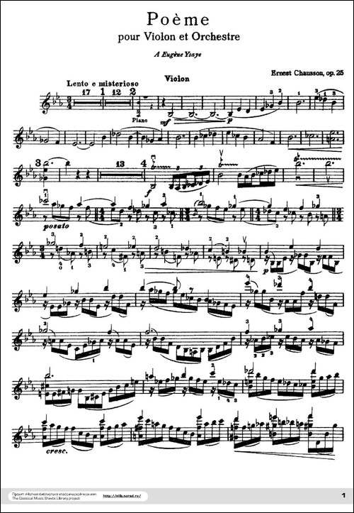 Poeme-Op.25-音诗-提琴谱