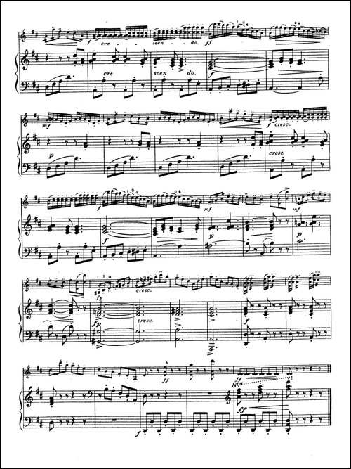 D大调学生协奏曲-塞茨作品第15号-提琴谱