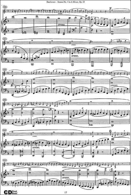 Violin-Sonata-No.4-in-A-Minor-Op.23-小提琴+钢琴伴奏-提琴谱