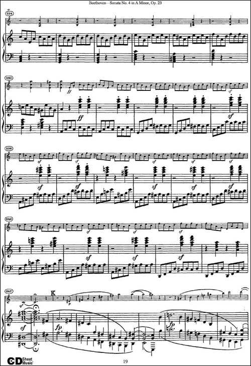 Violin-Sonata-No.4-in-A-Minor-Op.23-小提琴+钢琴伴奏-提琴谱