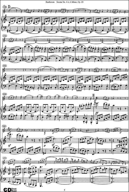 Violin-Sonata-No.4-in-A-Minor-Op.23-小提琴+钢琴伴奏-提琴谱
