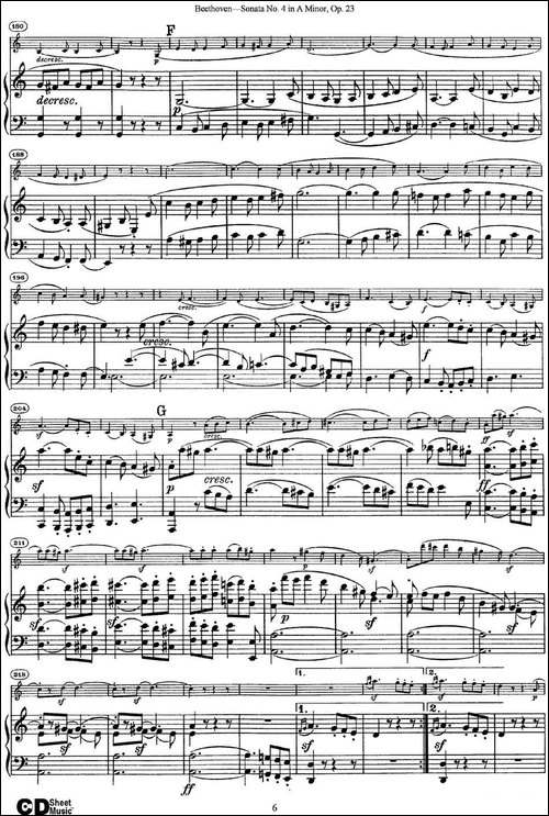 Violin-Sonata-No.4-in-A-Minor-Op.23-小提琴+钢琴伴奏-提琴谱