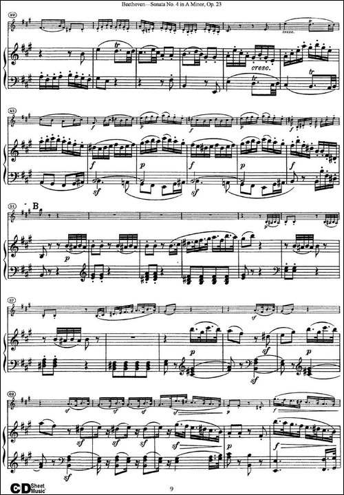 Violin-Sonata-No.4-in-A-Minor-Op.23-小提琴+钢琴伴奏-提琴谱