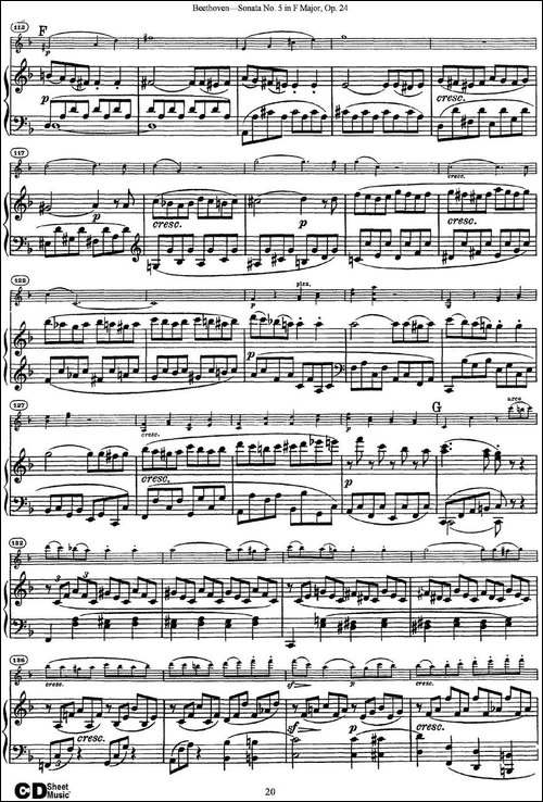 Violin-Sonata-No.5-in-F-Major-Op.24-小提琴+钢琴伴奏-提琴谱