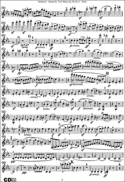 Violin-Sonata-No.7-in-C-Minor-Op.30-No.2-提琴谱