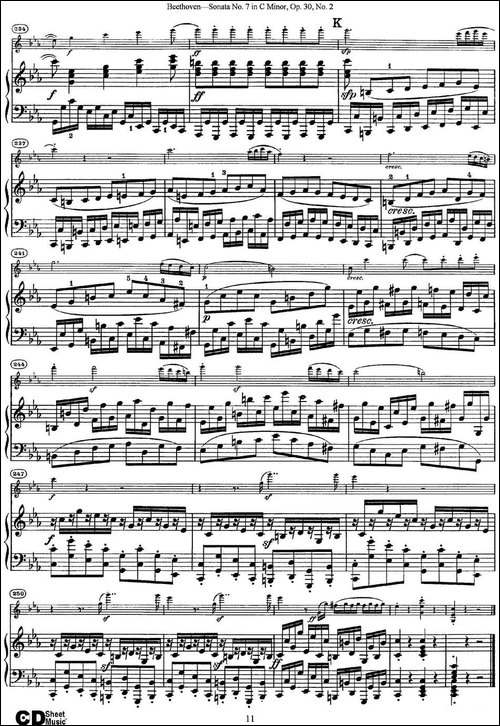 Violin-Sonata-No.7-in-C-Minor-Op.30-No.2-小提琴+钢琴伴奏-提琴谱