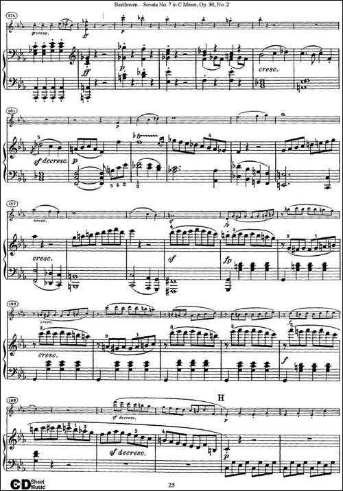 Violin-Sonata-No.7-in-C-Minor-Op.30-No.2-小提琴+钢琴伴奏-提琴谱