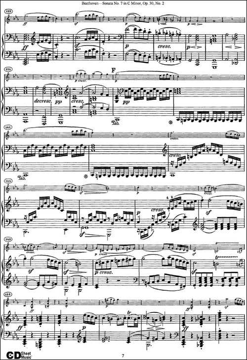 Violin-Sonata-No.7-in-C-Minor-Op.30-No.2-小提琴+钢琴伴奏-提琴谱
