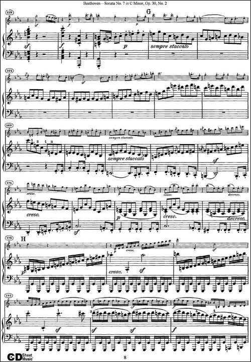Violin-Sonata-No.7-in-C-Minor-Op.30-No.2-小提琴+钢琴伴奏-提琴谱