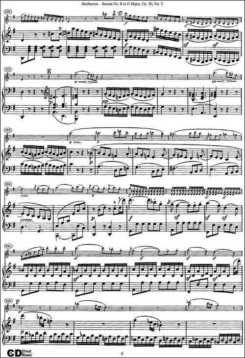 Violin-Sonata-No.8-in-G-Major-Op.30-No.3-小提琴+钢琴伴奏-提琴谱