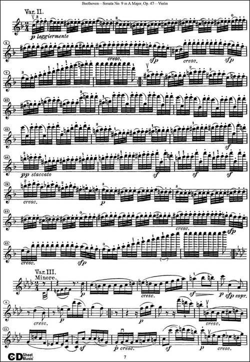Violin-Sonata-No.9-in-A-Major-Op.47-提琴谱