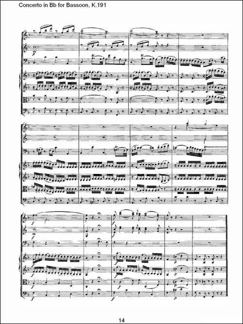 Concerto-in-Bb-for-Bassoon,-K.191-降B大调大管协奏曲-铜管谱
