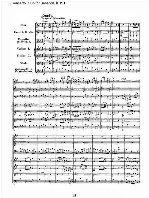 Concerto-in-Bb-for-Bassoon,-K.191-降B大调大管协奏曲-铜管谱