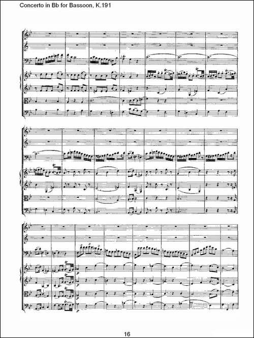 Concerto-in-Bb-for-Bassoon,-K.191-降B大调大管协奏曲-铜管谱