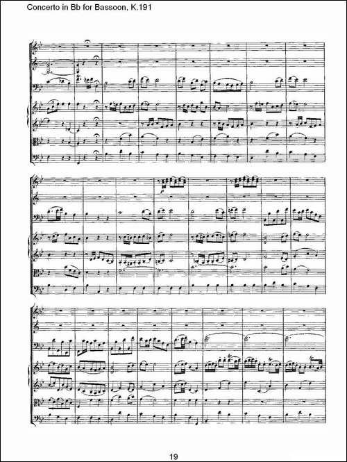 Concerto-in-Bb-for-Bassoon,-K.191-降B大调大管协奏曲-铜管谱