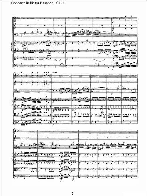 Concerto-in-Bb-for-Bassoon,-K.191-降B大调大管协奏曲-铜管谱