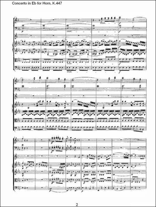 Concerto-in-Eb-for-Horn,-K.447-Eb调法国号协奏曲,-K.447-铜管谱